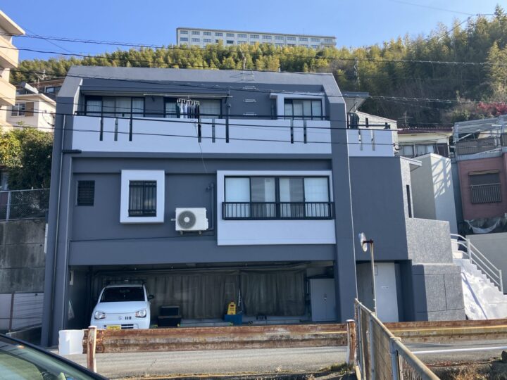 長崎市浜平　M様邸　屋根塗装・外壁塗装(有)田中塗装